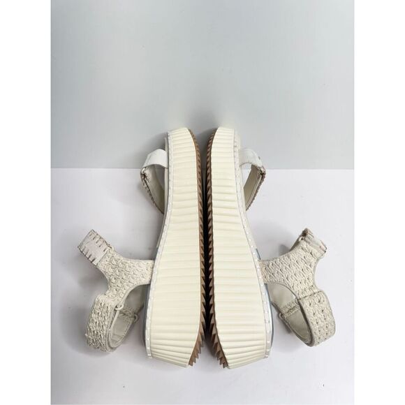 Dolce Vita Sandals Open Toe Ivory Summer Sporty Platform Size 9.5 - Picture 9 of 12